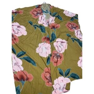 O'Neill Women's Long M/L Floral Viscose Swimsuit Coverup‎